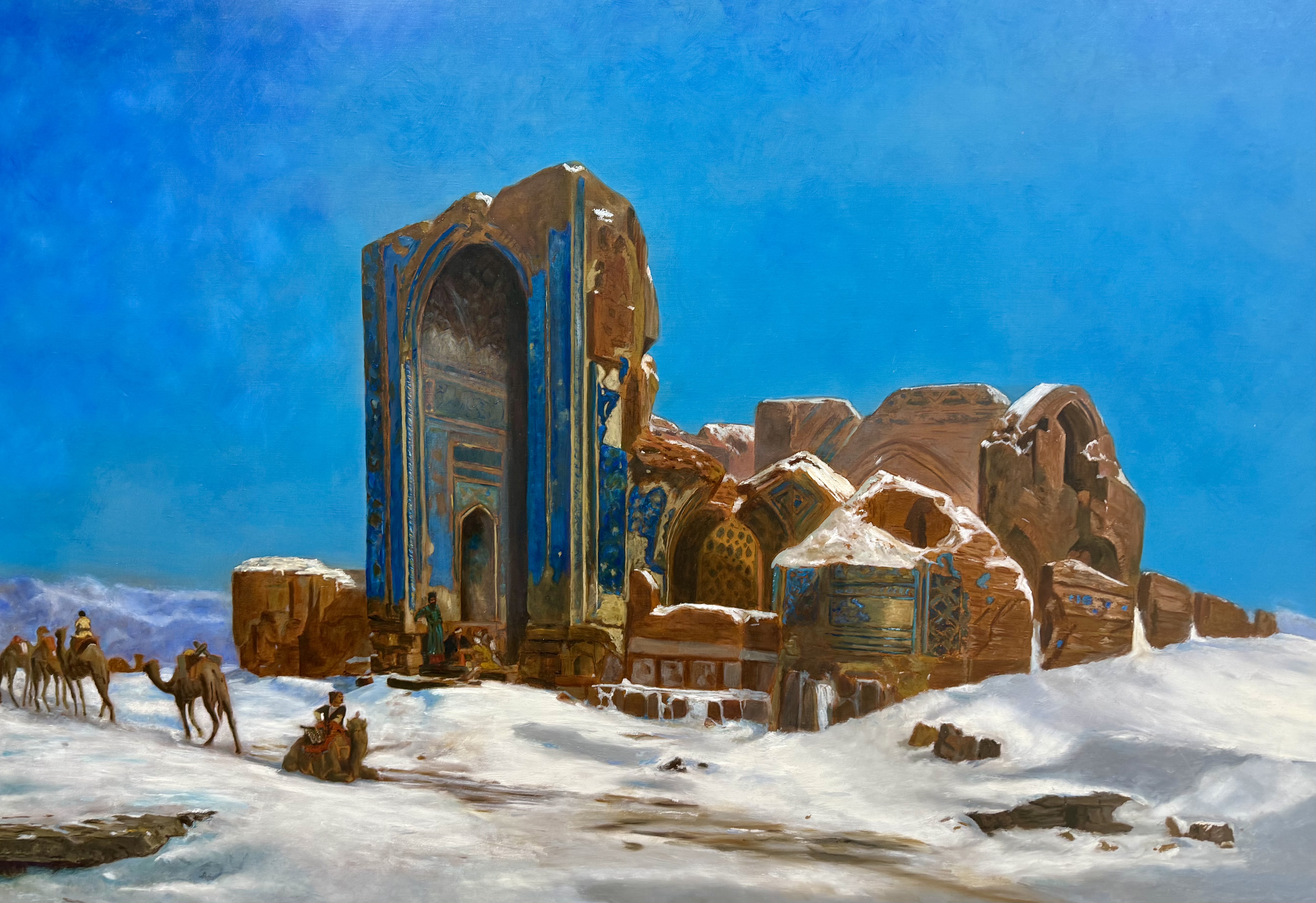 Voyage en Orient au travers de l’espace et du temps, peinture de Pierre Bestauros